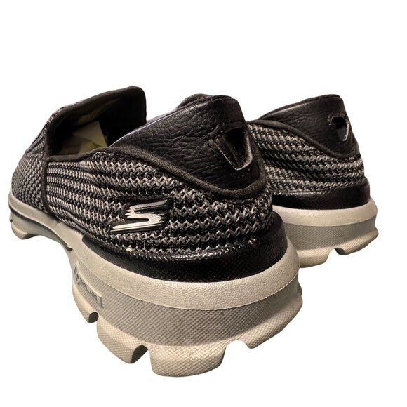 Skechers Go Walk 3 Loafers Mens 8 Black Gray GOmat Technology Walking Shoes - Picture 13 of 13